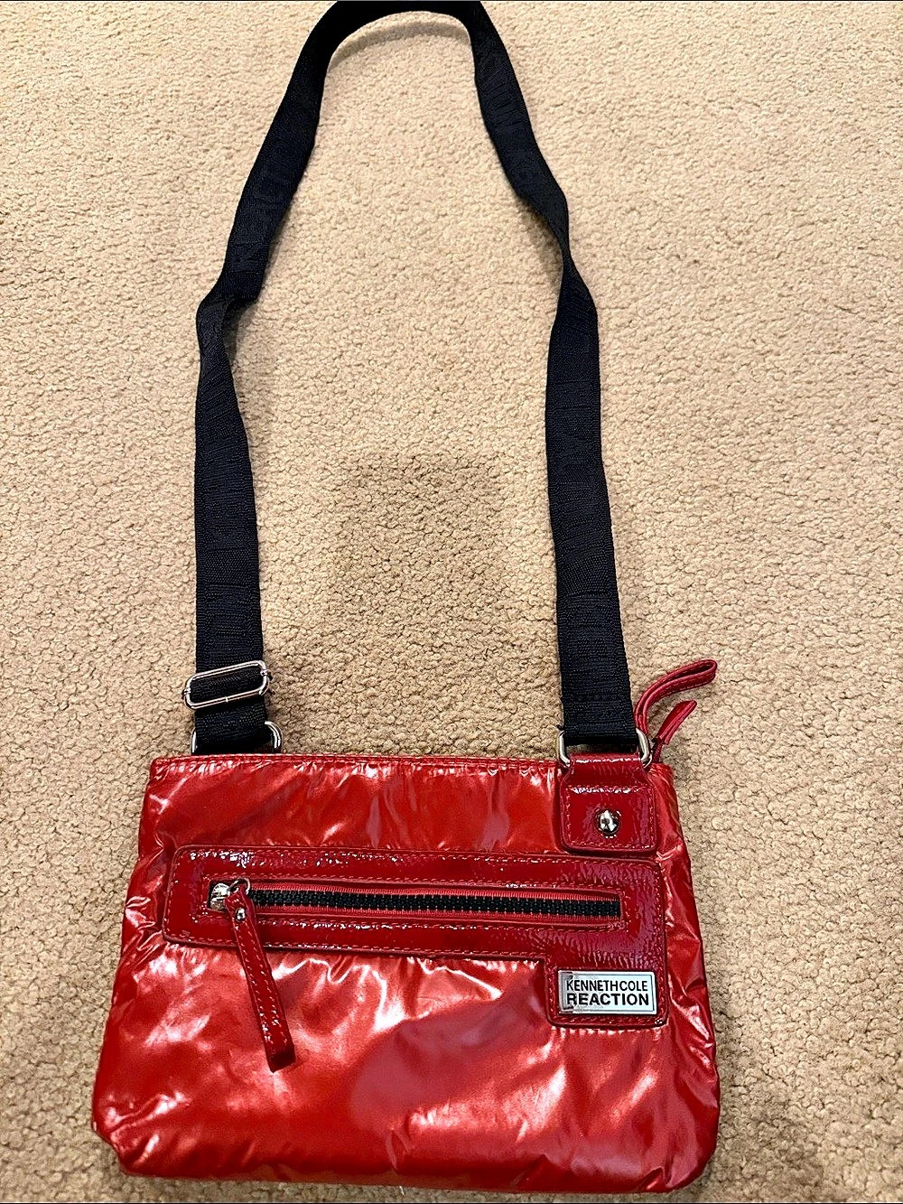 Kenneth Cole Reaction Red & Black Cross-Body bag mini